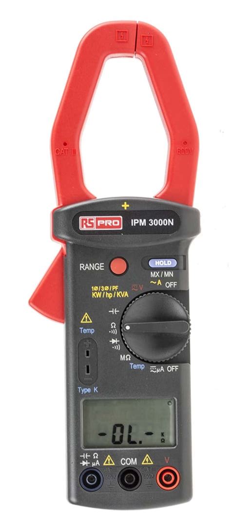 RS PRO Pinza amperimétrica RS PRO IPM3000N corriente máx 1kA ac