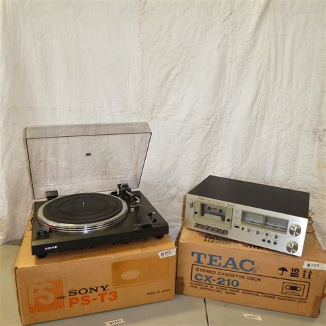 Lot 133 Teac Stereo Cassette Deck Cx 210 And Sony Stereo Turntable