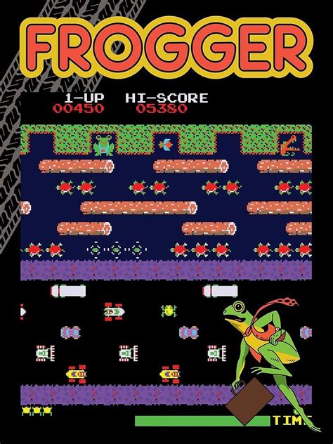 Frogger The Classic Arcade Video Game Canvas Print By Jamie Cross