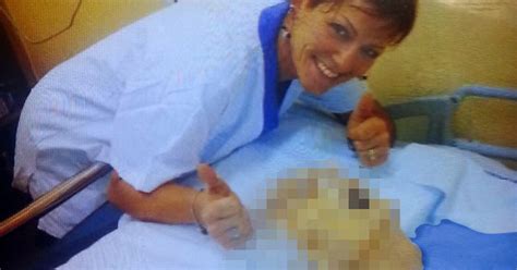 He later died despite attempts to save him. Shocking picture emerges of 'killer nurse giving thumbs up ...