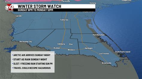 First Winter Storm Watch In 10 Years Issued For Rio Grande Valley Kveo Tv