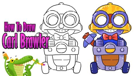 Check out my brawl stars playlist for more of your favourite characters. how to draw Carl Brawl Stars - YouTube