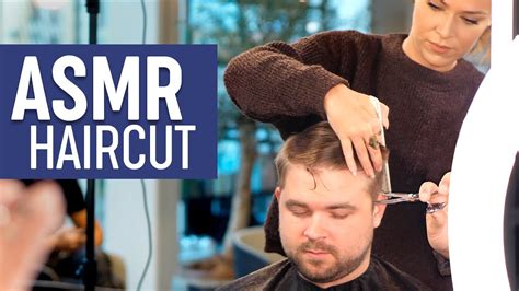 Asmr Relaxing Haircut Professional Scissor Cut Sleep Inducing Youtube