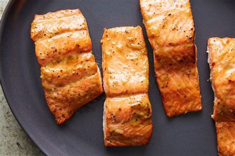 Roasted Salmon Glazed With Brown Sugar And Mustard Recipe Recipe