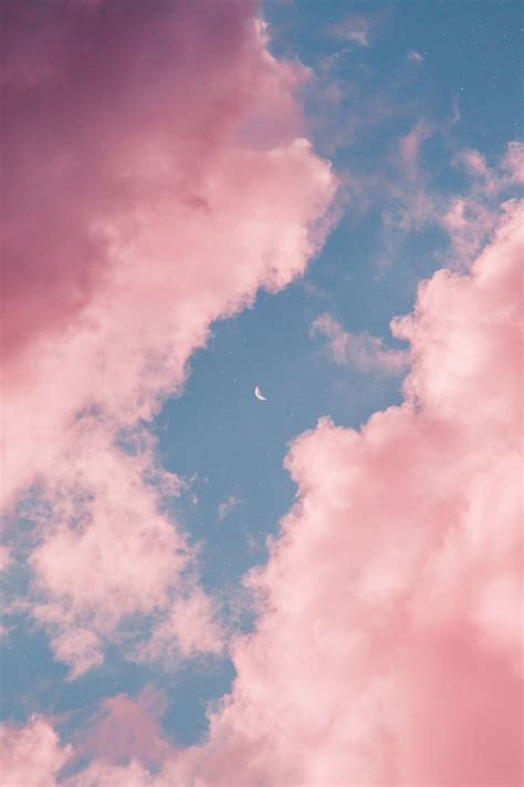 ピンクの壁紙iphone 雲の壁紙 風景写真 壁紙のアイデア ピンクの空 天国 風景イラスト