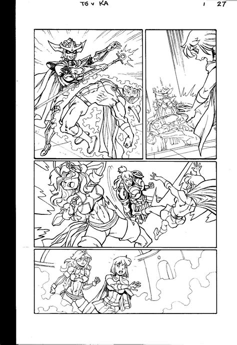 ben dunn original manga comic art tomorrow girl vs kamen america 1 pg 27 ebay