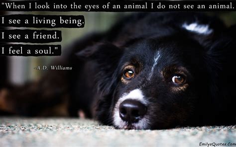 Burroughs > quotes > quotable quote. When I look into the eyes of an animal I do not see an ...