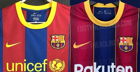 Nike fc barcelona trikot 20/21 größe s m l xl xxl beflockung messi griezmann. FC Barcelona 20-21 vs 10-11 Heimtrikot - 10-jähriges ...