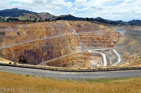 Waihi Gold Mine Town New Zealand Editorial Image Image Of Earth
