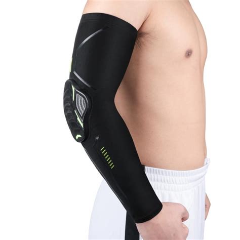 compression elbow sleeve padded arm forearm guard protective support for tennis golf