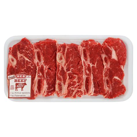 This primal is rich in meat and marbling, which helps add flavor and tenderize the surrounding meat. H-E-B Beef Chuck Shoulder Flanken Style Ribs Bone-In ...
