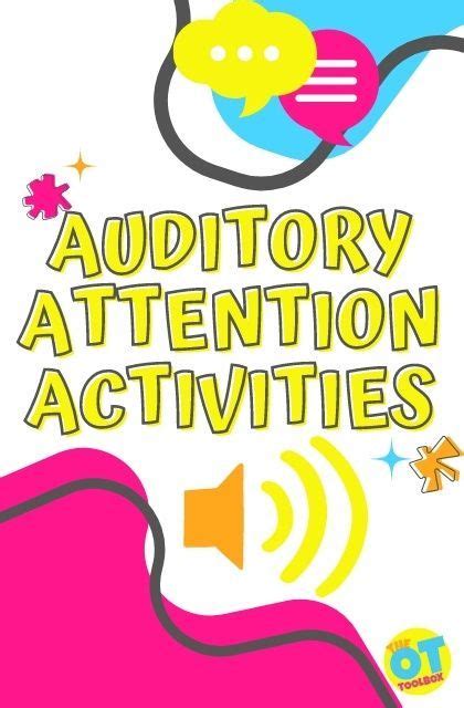 Auditory Attention Activities That Make A Difference The Ot Toolbox