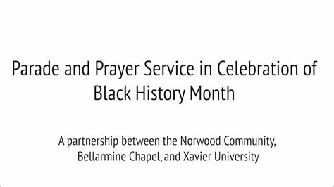 Black History Month Parade And Prayer Service Youtube