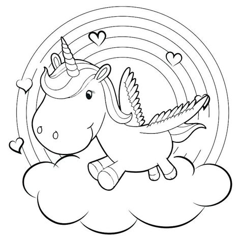 10 Cute And Beautiful Baby Unicorn Coloring Pages In Different