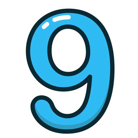 Blue Number Eight Numbers Study Icon Free Download Photos