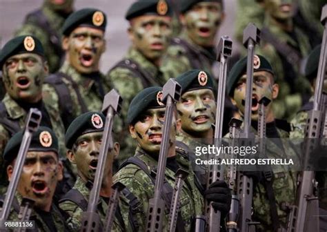 Mexican Army Special Forces Snipers During A Military Parade News