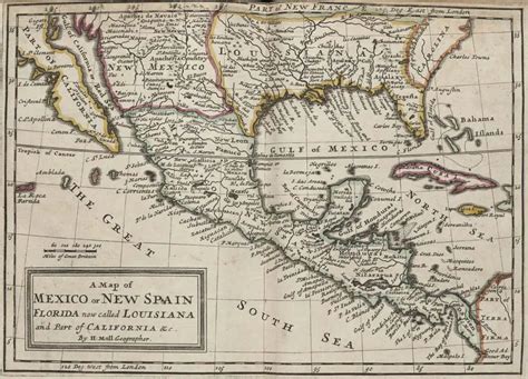 Old Map Mexico Wayne Baisey