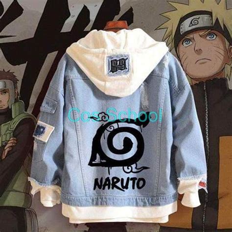 Anime Naruto Denim Jacket Naruto Clothing Anime