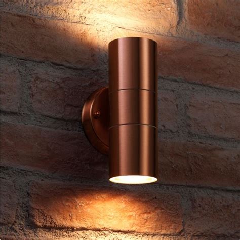 Auraglow Up And Down Outdoor Wall Light Winchester Copper Auraglow