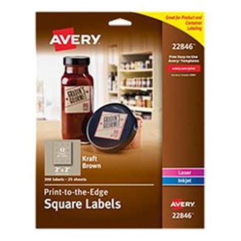 Avery Dennison 22846 Square Labels Kraft Brown 2 X 2 In Walmart