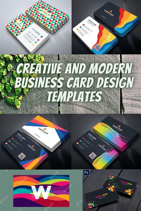 Colorful Creative And Modern Business Card Design Templates Free And Premium Designs Entheosweb