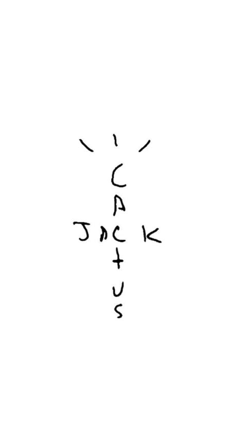 Download Cactus Jack Travis Scott Text Logo White Aesthetic Wallpaper