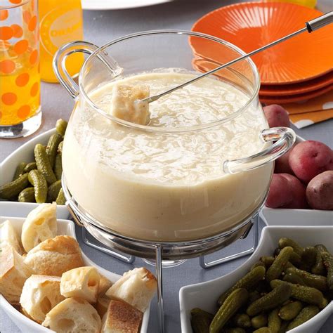 Three Cheese Fondue Recipe How To Make It Taste Of Home