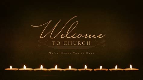 Welcome To Church Soft Candlelighttitle Slide 1 Ministry Pass