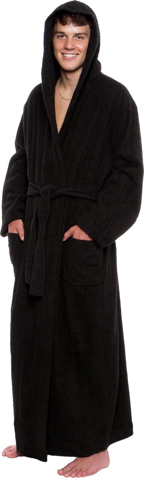 Ross Michaels Mens Robe Big Tall With Hood Long Terry Cotton