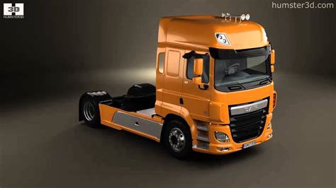 Daf Cf Tractor Truck 2013 By 3d Model Store Youtube
