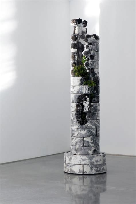 Opposites Colliding Concrete And Plant Sculptures By Australian Artist