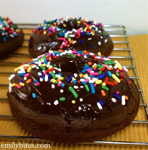 Chocolate Frosted Doughnuts Emily Bites