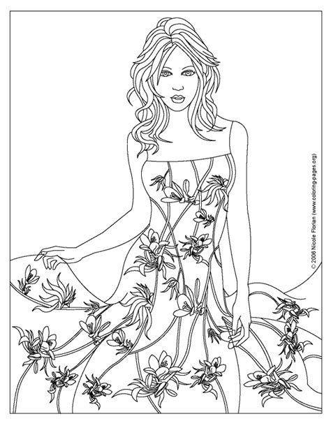 Printable Coloring Pages Of Fashion Clothing Coloring Home