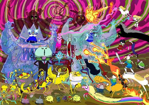Psychedelic Adventure Time Wallpapers Wallpaper Cave