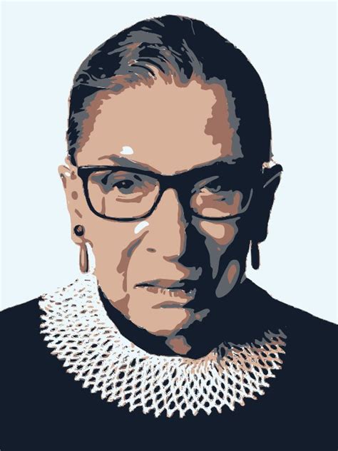 Ruth Bader Ginsburg Stencil In 5 Layers