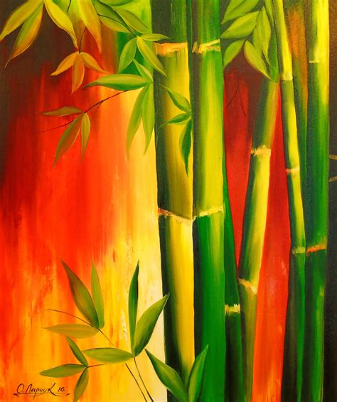 Bamboo Painting By Olha Darchuk Jose Art Gallery