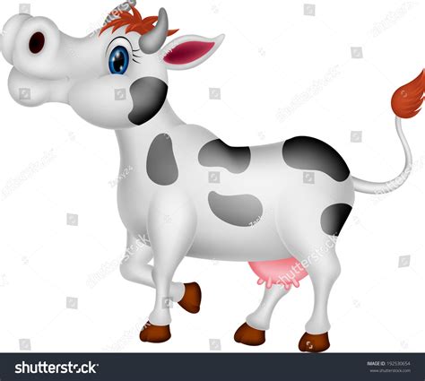 Cow Cartoon Character Stock Vector 192530654 Shutterstock