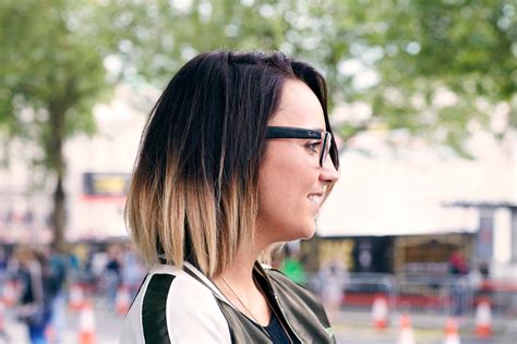 Back view of brunette to. Short Ombre Hair: 5 Street Style Savvy Ways To Wear The Look