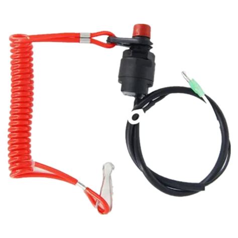 motorcycle outboard lawn mowers emergency engine kill stop switch with lanyard 11 54 picclick