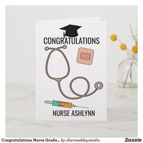 Congratulations Nurse Graduate Card Graduation Cards Cards Nursing
