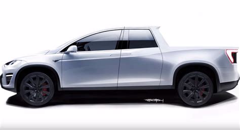 What If Teslas Upcoming Pickup Truck Looked Like This Carscoops