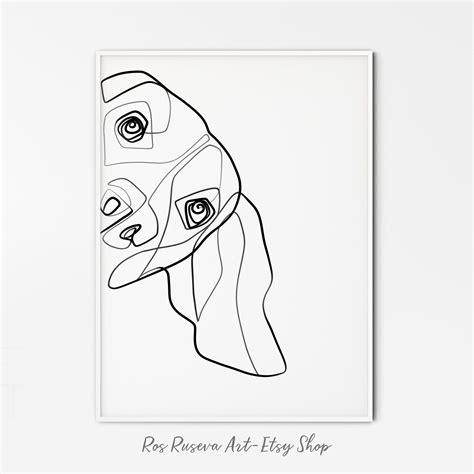Dog Line Art, One Line Art, One Line Drawing, Single Line Drawing, One Line Print, Minimalist 