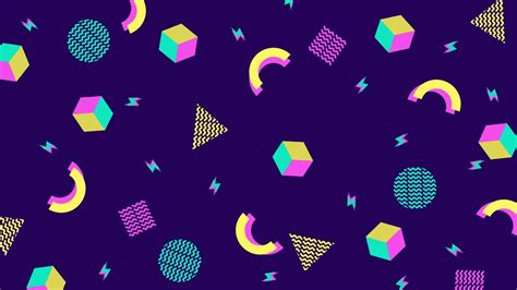 90s And 80s Background Template With Retro Style Textures And Abstract