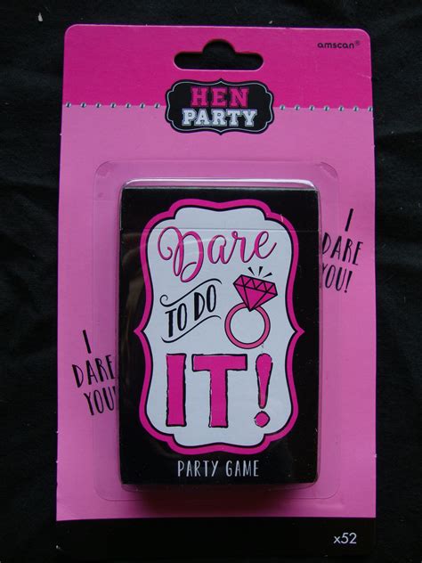Hen Night Party Bridal Shower Drinking Party Dare Game Take Out