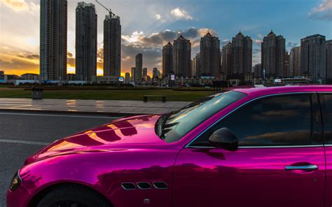 Gallery Chrome Pink Wrapped Nissan Gt R And Maserati Quattroporte