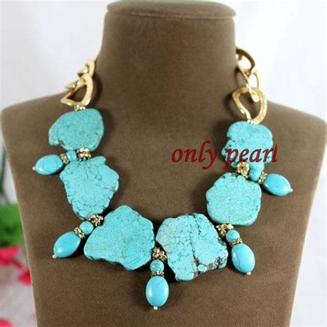 Free Shipping Green Turquoise Necklace Inch By Onlypearl