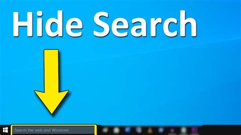 How To Hide Search Bar In Windows Youtube Vrogue