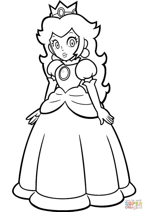Daisy mario coloring pages getcoloringpages. Princess Daisy Drawing | Free download on ClipArtMag