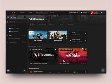 Faceit New Ui Create Party By Guillaume Parra On Dribbble