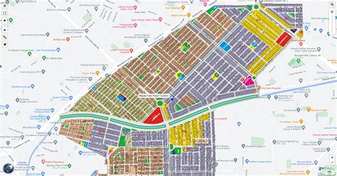 Wapda Town Phase 1 Lahore Map High Resolution Emappk